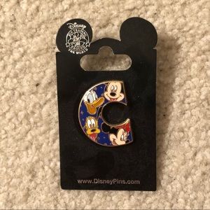 C INITIAL DISNEYLAND PIN